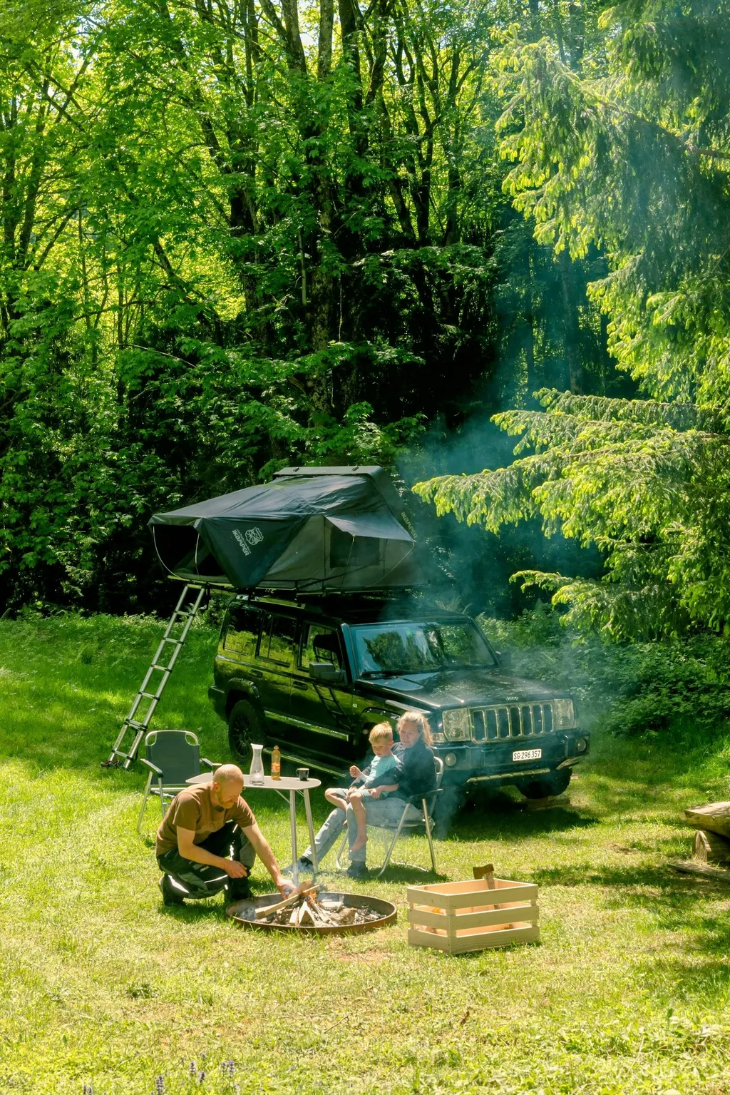Waldlichtung Offroad-extrem Camping