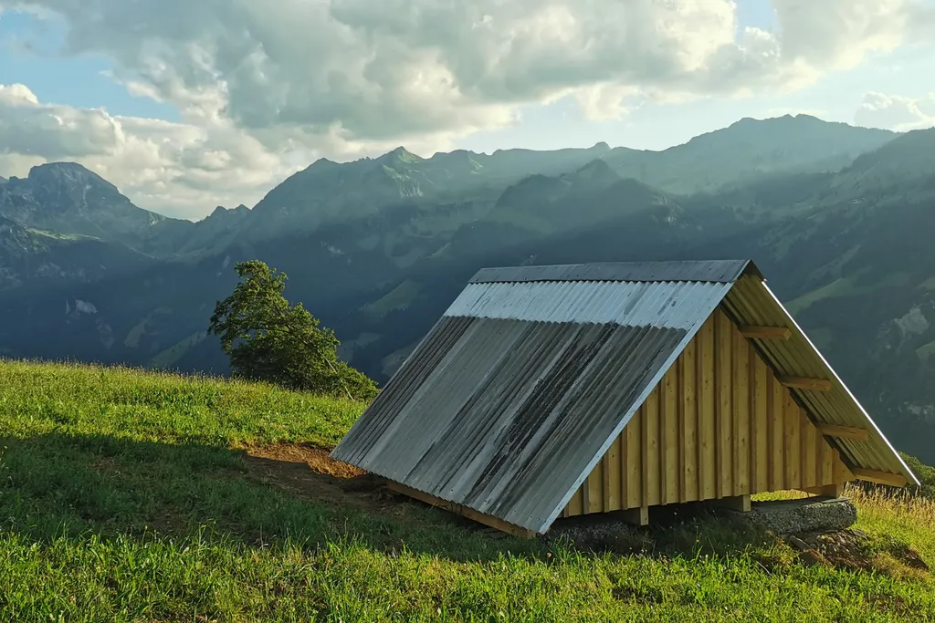 Hoch über dem Engelbergertal thront unser Shelter.
