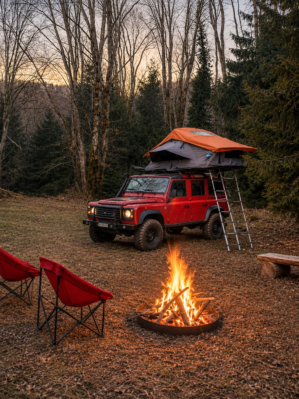 Waldlichtung Offroad-extrem Camping