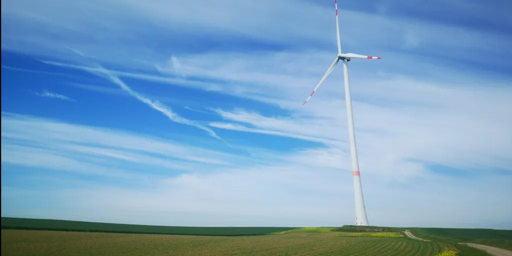 Schöne Aussicht unter'm Windrad
