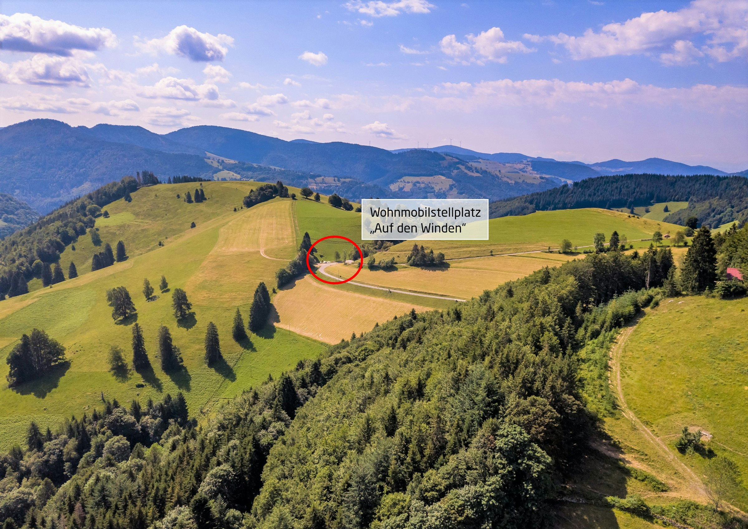 Wohnmobilstellplatz auf den Winden