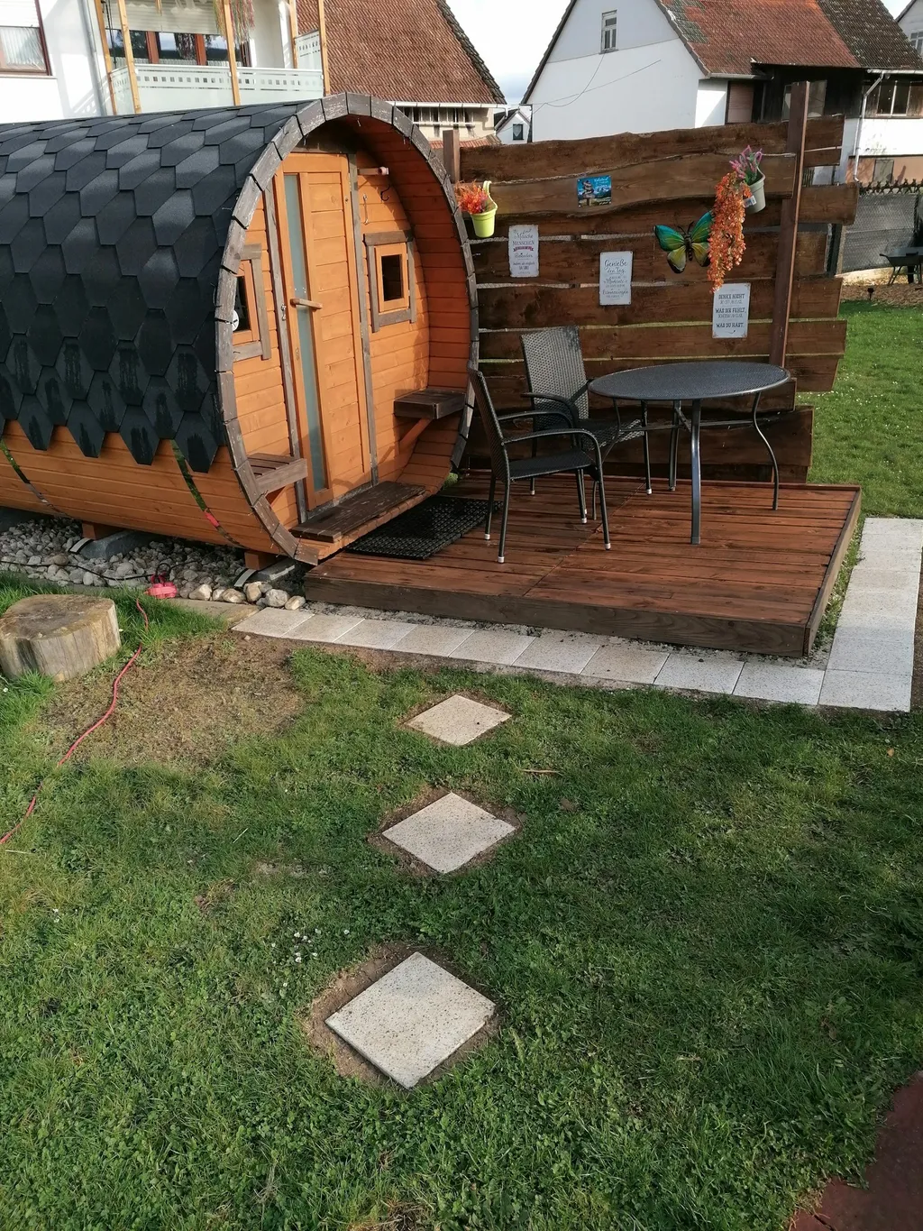 Eine Übernachtung im Kuschelfass