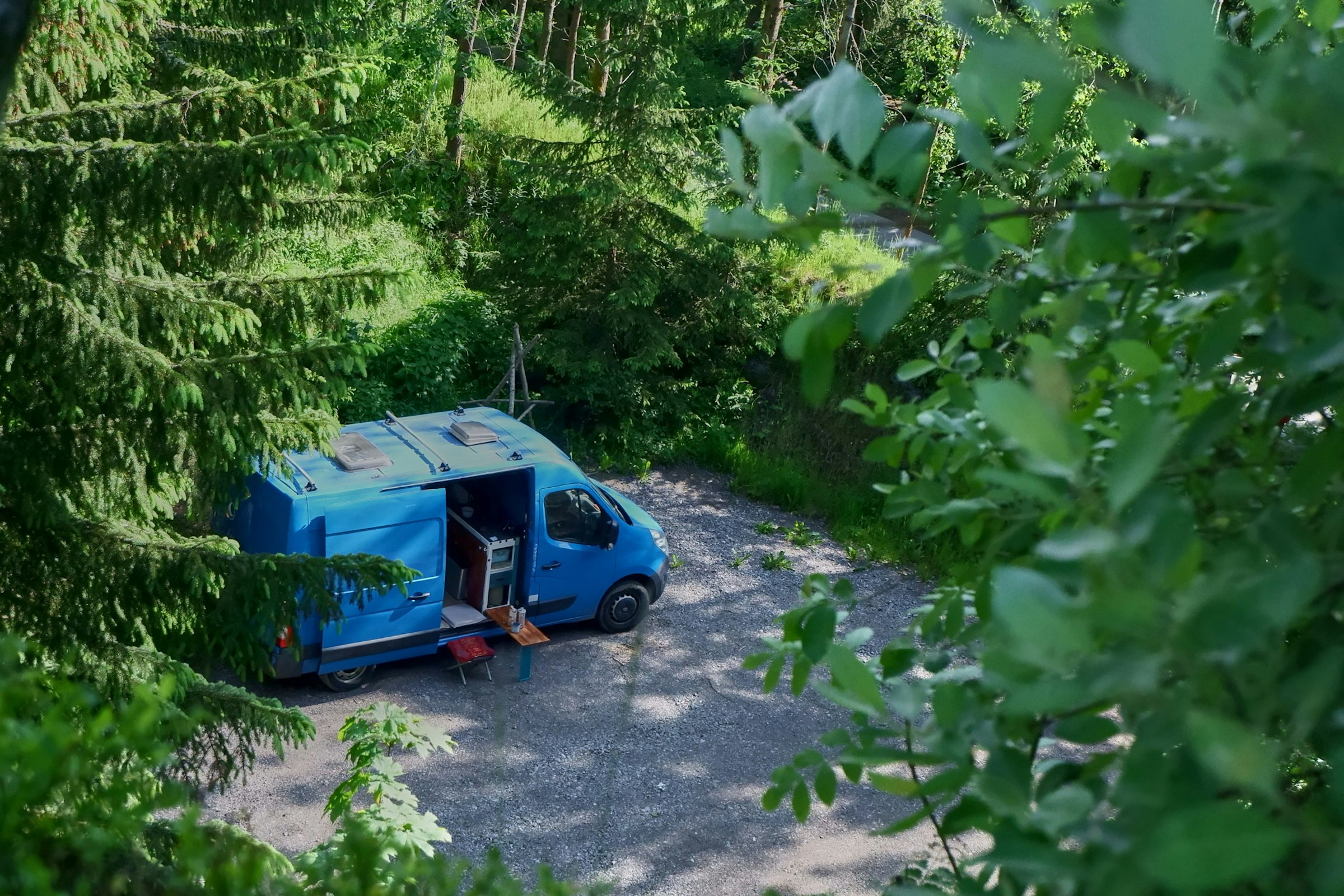 Blick in den Steinbruch