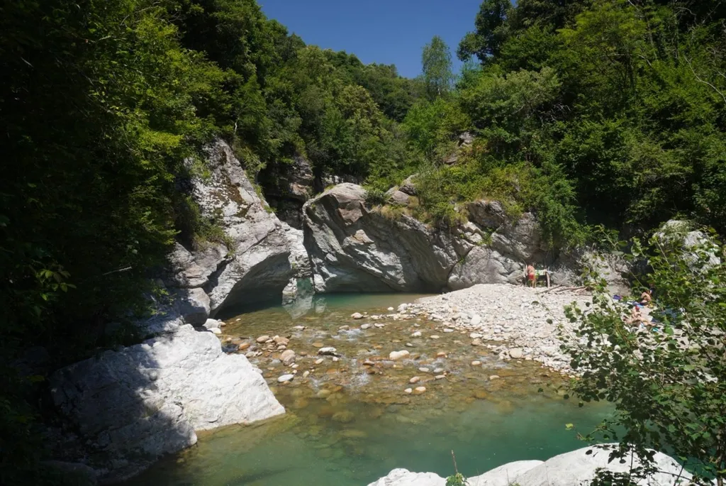 Swimming spot; 'Guia di Garavot' at walking distance