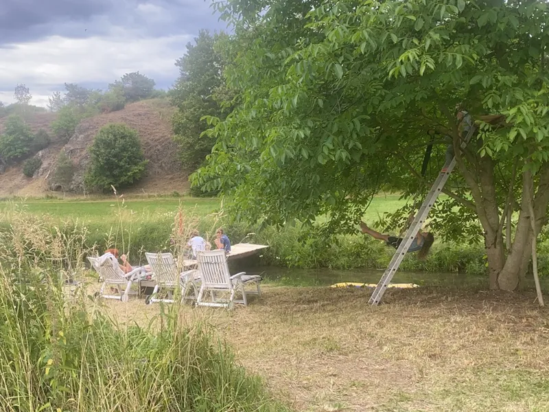Glücklich am Bach- Eingang zur Fränkischen Schweiz