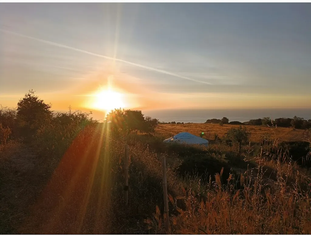 Campo con vista su mare