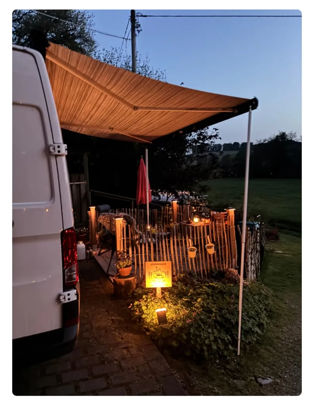 Steffi's Mühle nahe Biggesee, Platz mit Ausblick