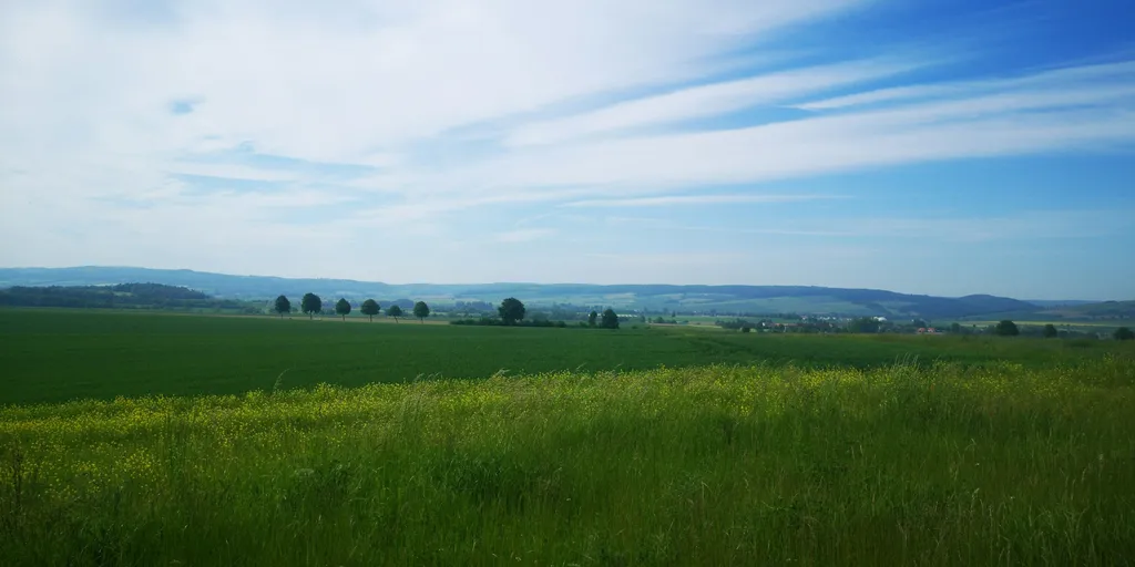 Schöne Aussicht unter'm Windrad