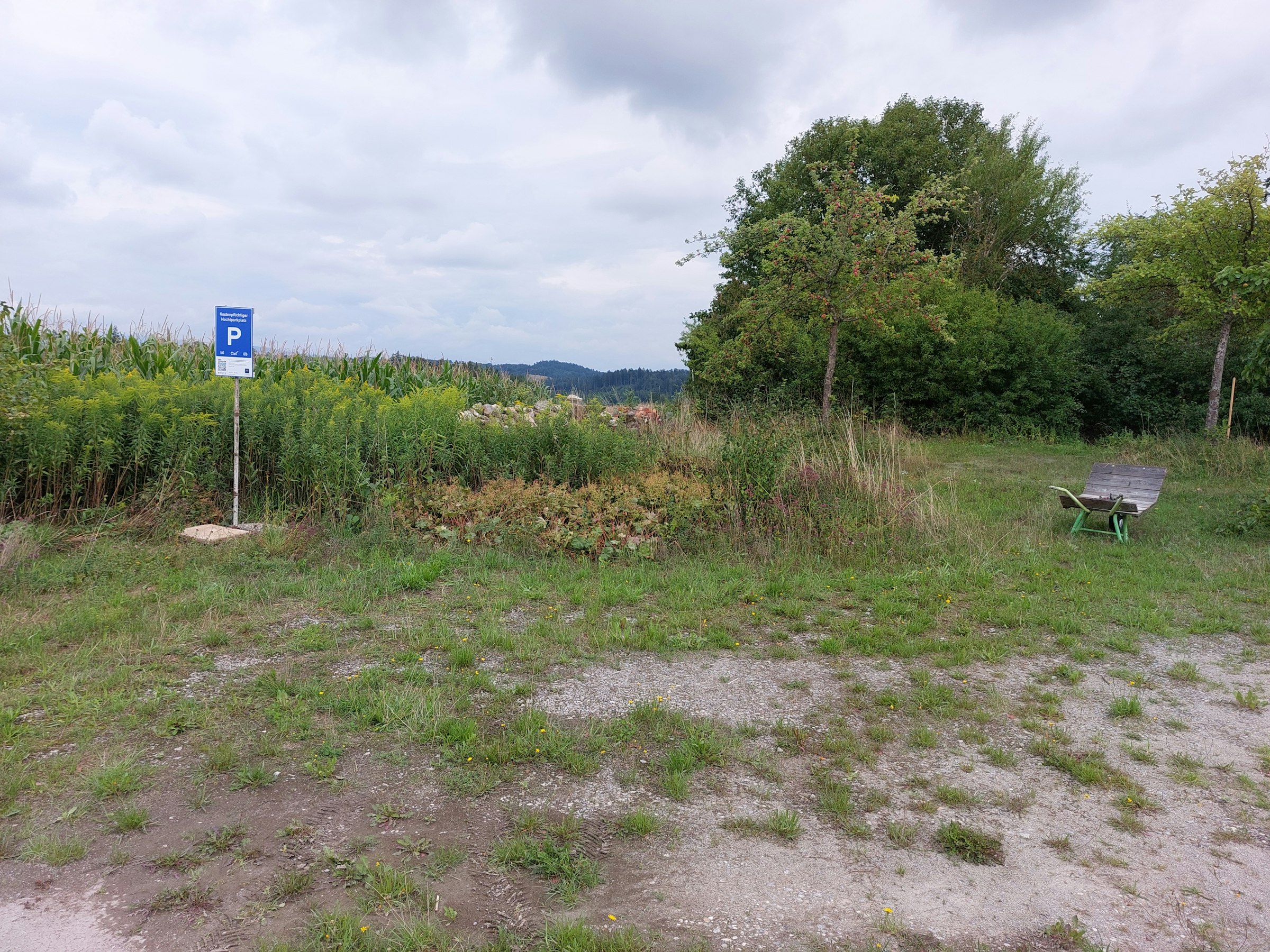 Auf dem Hügel, Blick in die Ferne