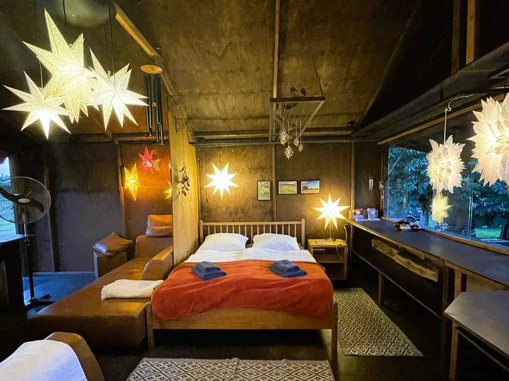 Die Sternehütte am Abend