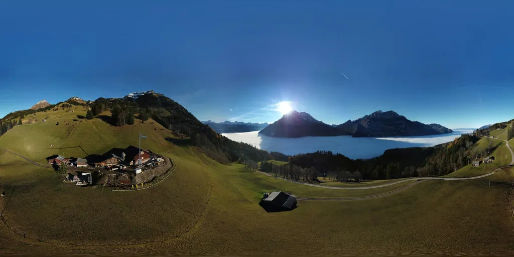 Blick auf die Glarner Berge.