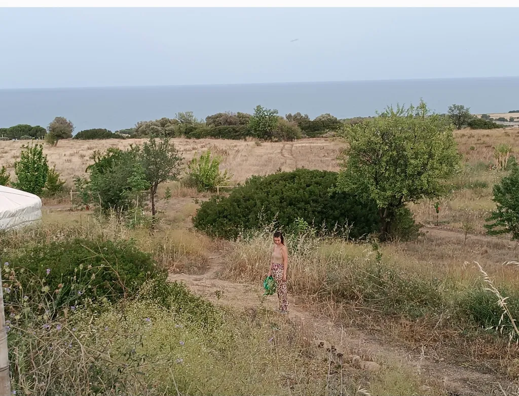 Campo con vista su mare