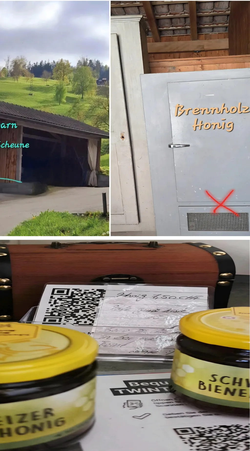 Brennholz, Honig