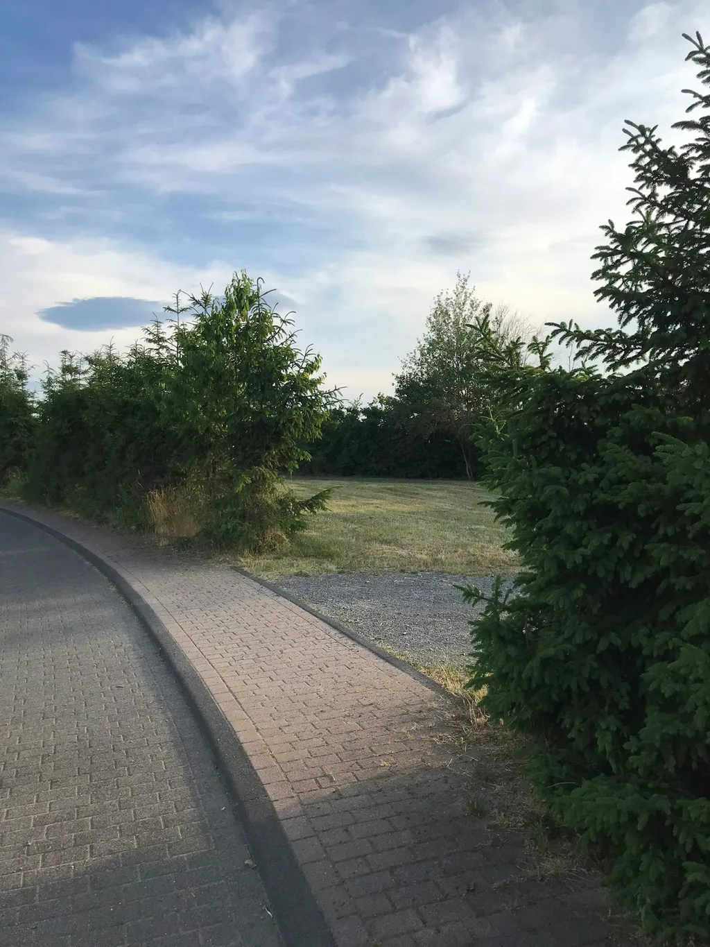 Grüne Fläche im Gewerbegebiet