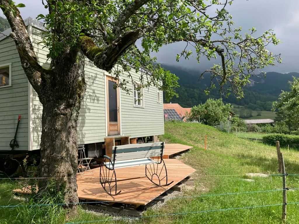 Tinyhouse mit Alpenblick