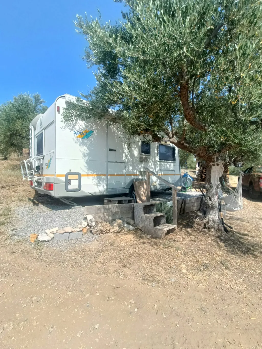Wohnwagen mit Meerblick