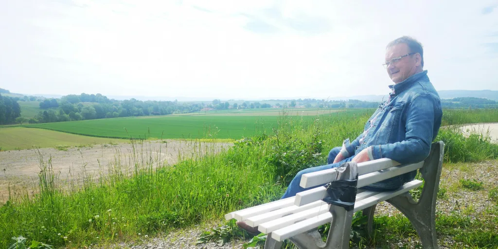 Schöne Aussicht unter'm Windrad