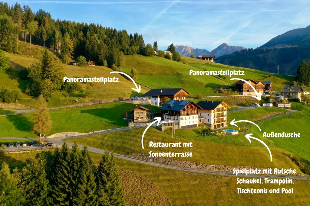 Panoramastellplatz in Obergail