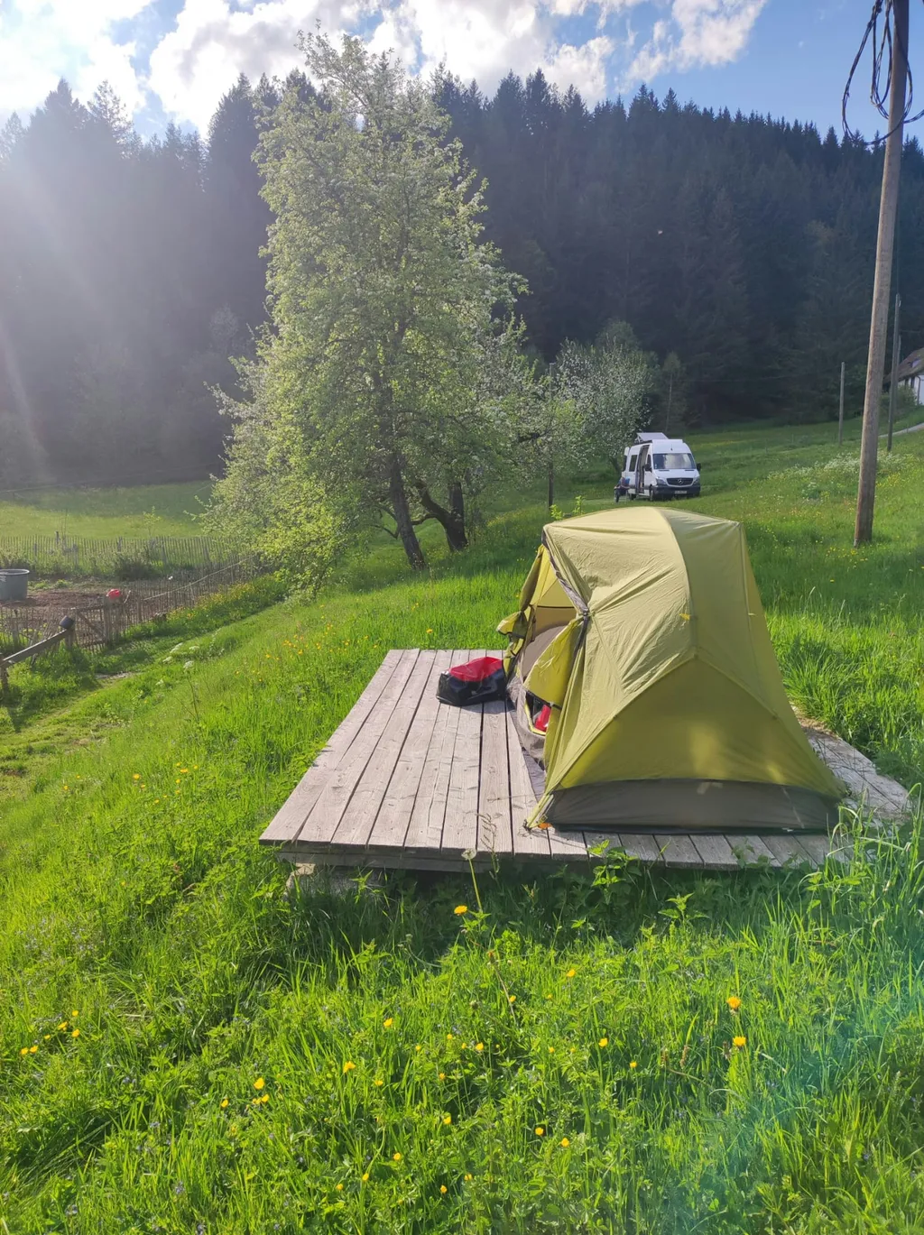 Camp für Wanderer*innen und Radler*innen
